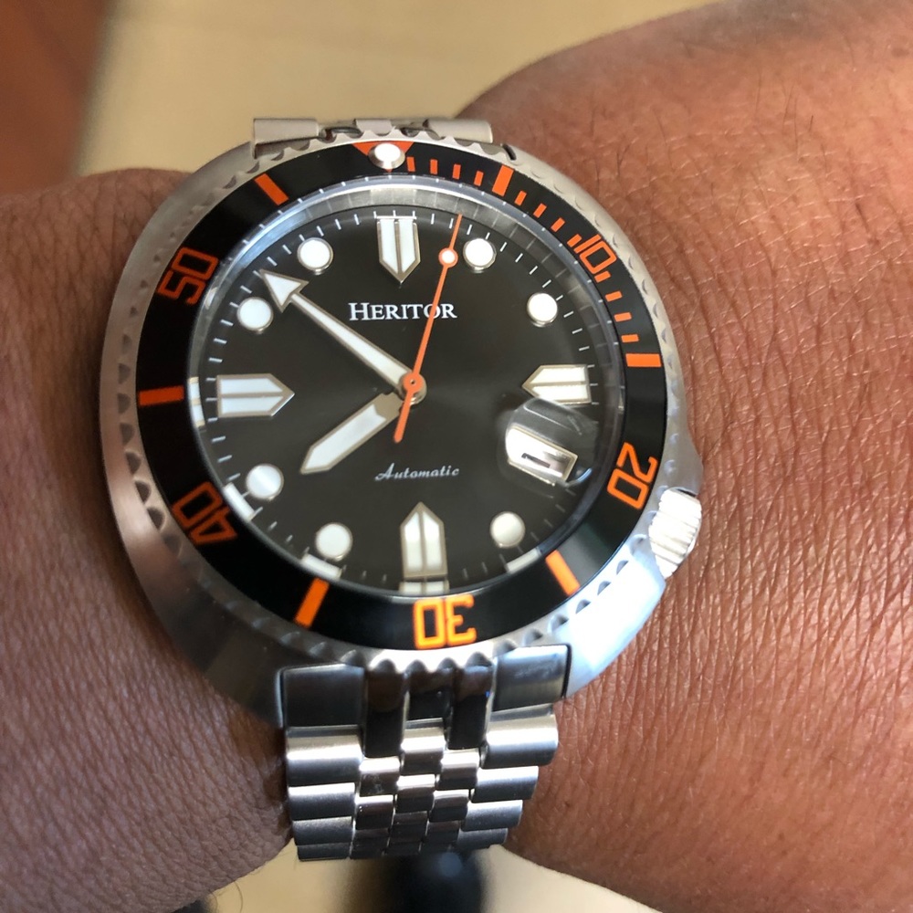 Heritor Stainless Steel Automatic Watch